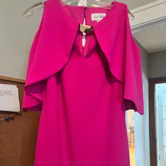 NWOT Joseph Ribkoff Fuschia Bat-Wing Dress - Picture 2 of 6